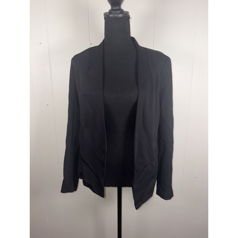 Aritzia Babaton Power Blazer Jacket‎ Womens 2 Open Front Slim Crepe Pockets